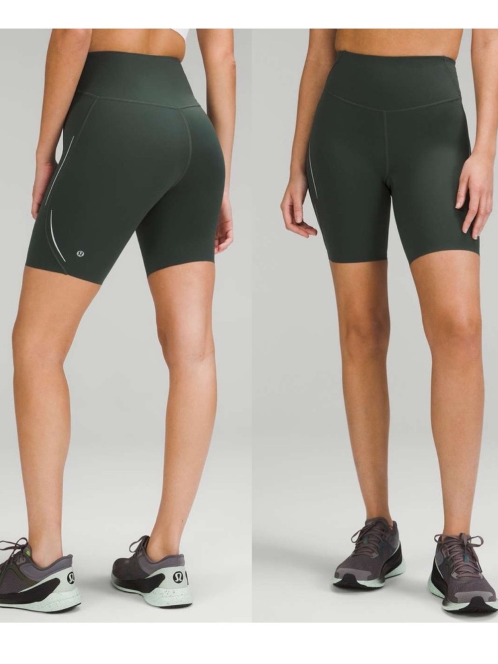 lululemon athletica High-Rise Bike Shorts — Dark Green